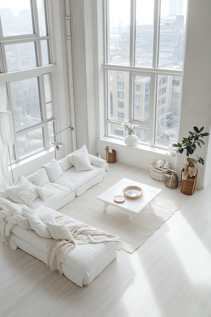 white living room ideas 80