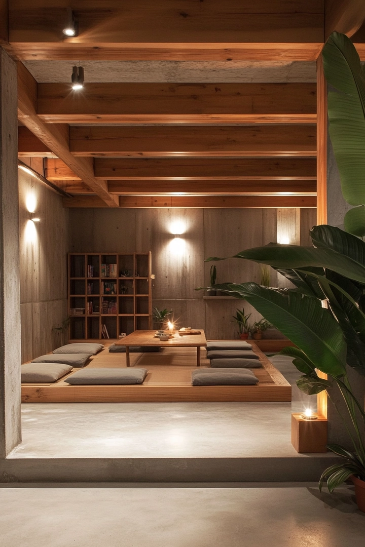 zen basement ideas 19