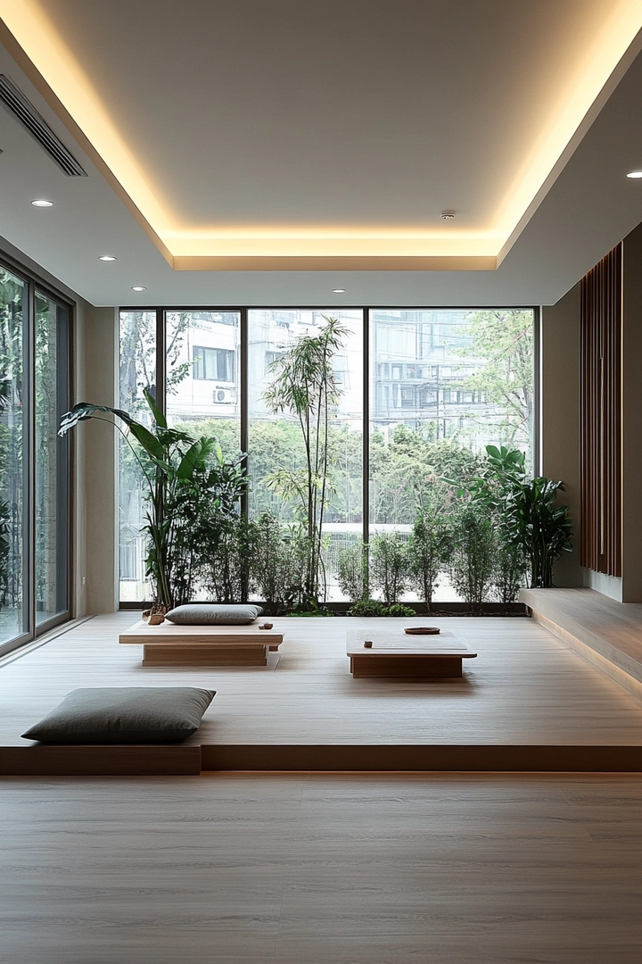 zen basement ideas 36