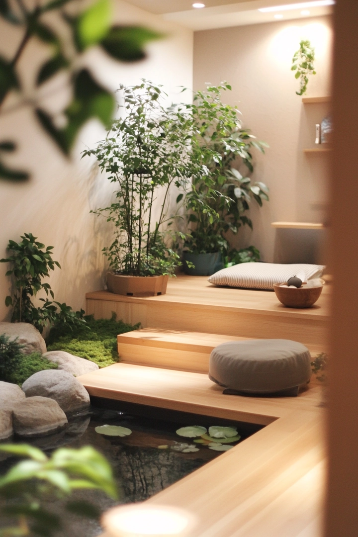 zen basement ideas 45