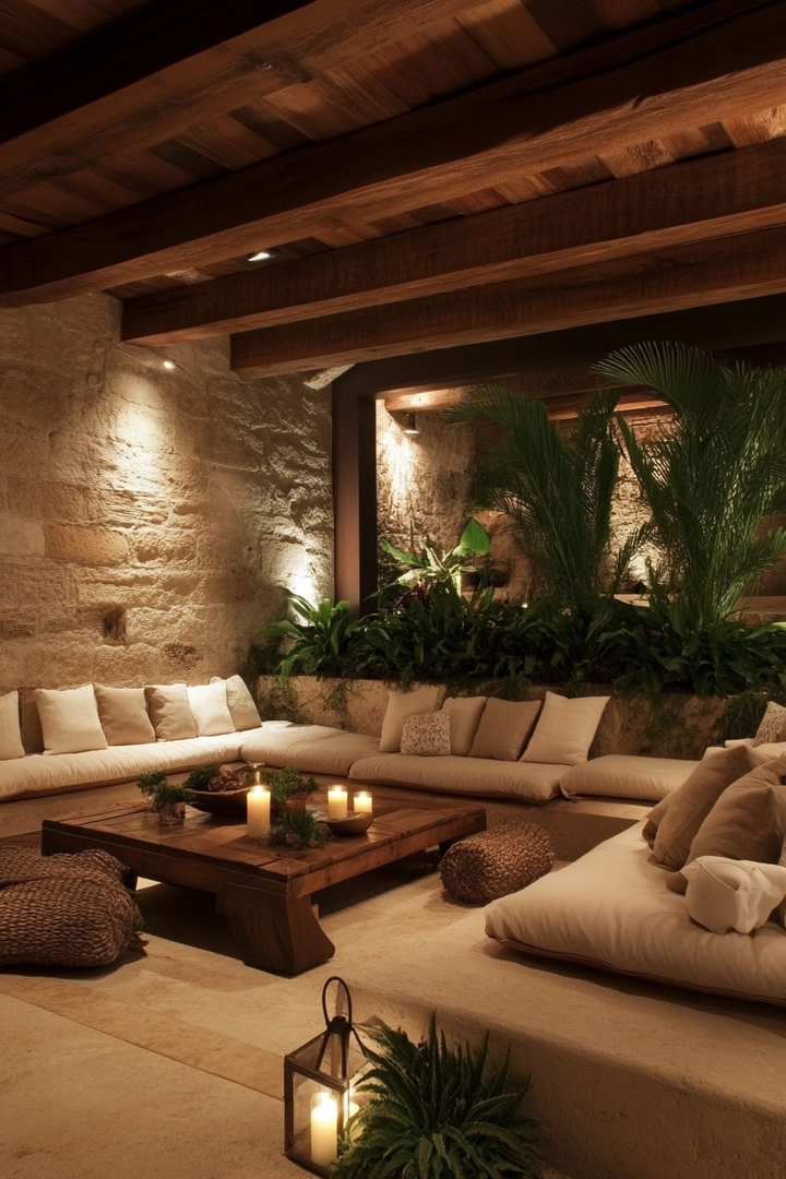 zen basement ideas 58