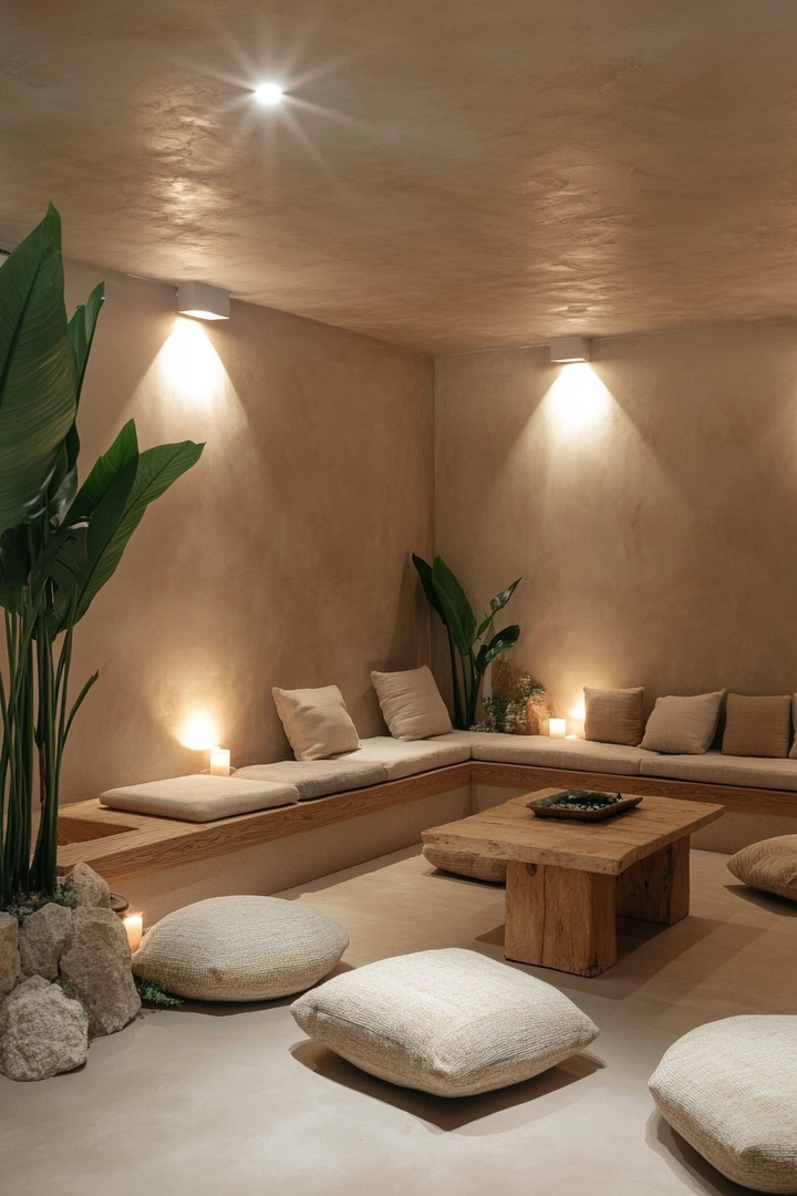 zen basement ideas 70